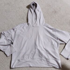 New Balance Twist Back Gray Hoodie